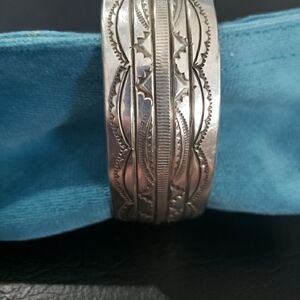 Sterling  Silver Native American Cuff Bracelet